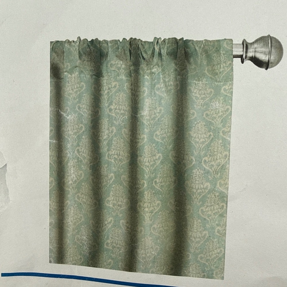 Ambesonne Blue Damask Premium Window Curtains 2 Panel Set Rod Pocket 56x84 - Picture 3 of 6
